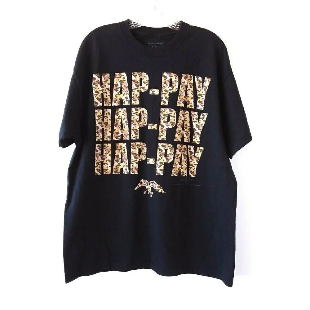 Duck Dynasty Black Unisex Camo Graphic Tee